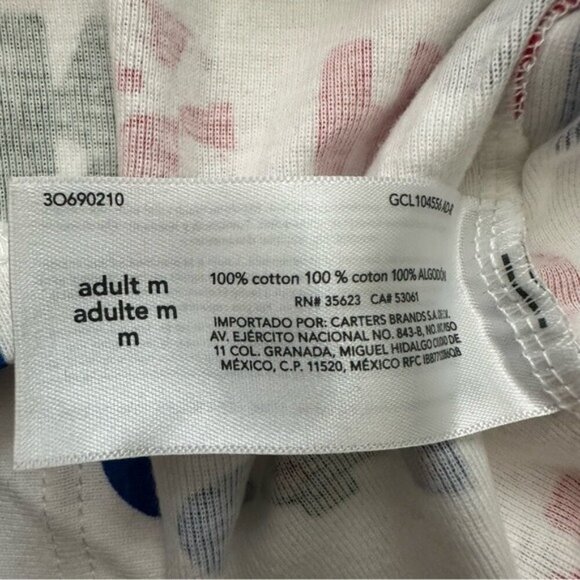 Carter’s Adult Long Sleeve Graphic 2-Piece Pajama Set Size M - Picture 6 of 16
